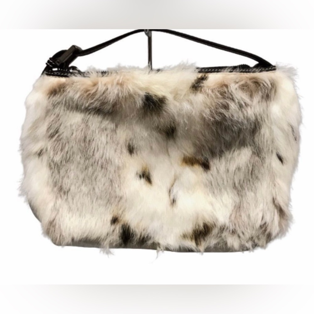 Vintage RARE Fendi Rabbit Fur Baguette Bag- Perfect condition